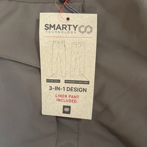 686 Men’s 3 in 1 Cargo Bib - XXL NWT - Picture 5 of 8